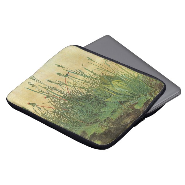 The Large (Great) Piece of Turf by Albrecht Durer Laptop Sleeve (Front Top)