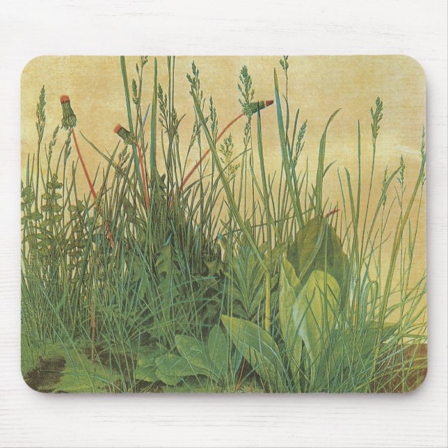The Large (Great) Piece of Turf by Albrecht Durer Mouse Pad (Front)