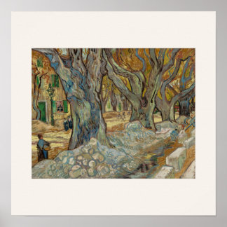 The Large Plane Trees by Van Gogh Square Poster