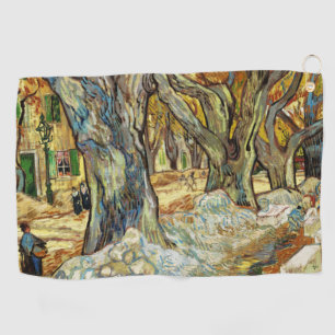 The Large Plane Trees By Vincent Van Gogh Golf Towel