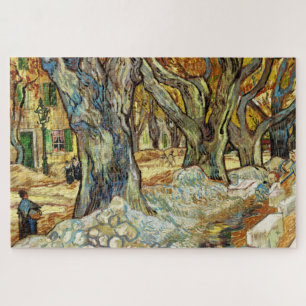 The Large Plane Trees By Vincent Van Gogh Jigsaw Puzzle