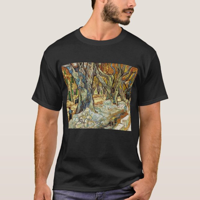 The Large Plane Trees By Vincent Van Gogh T-Shirt (Front)