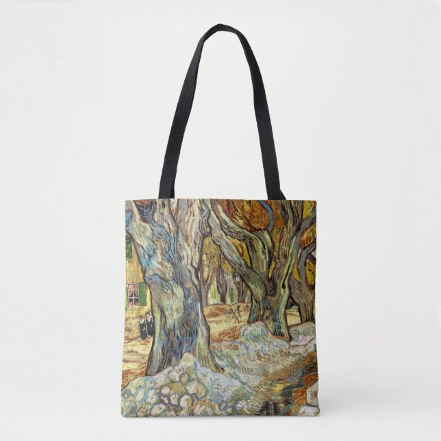 The Large Plane Trees By Vincent Van Gogh Tote Bag (Front)