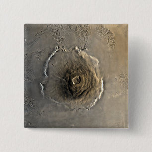 The largest known volcano in the solar system 2 inch square button