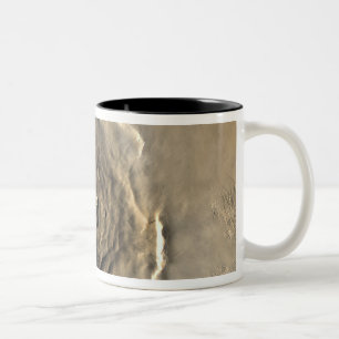 The largest known volcano in the solar system Two-Tone coffee mug