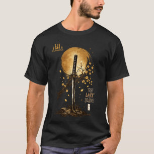 The Last Blade - Golden Japanese Katana & Full Moo T-Shirt