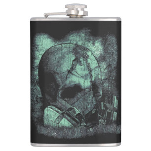 The Last Breath - Techno-Dystopian Streetwear Hip Flask