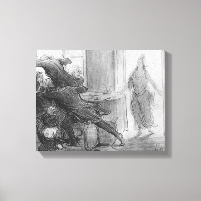 The last cabinet meeting of the ex-ministers canvas print (Front)