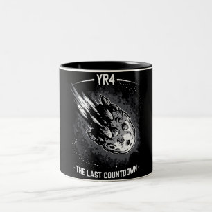 The Last Countdown YR4 Asteroid Two-Tone Coffee Mug