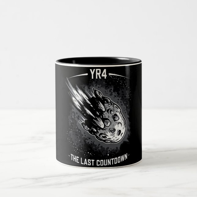 The Last Countdown YR4 Asteroid Two-Tone Coffee Mug (Center)