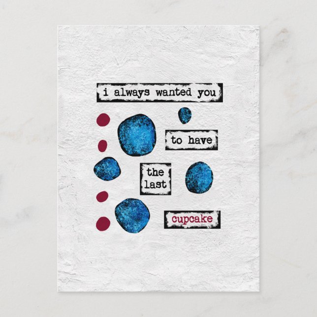 The Last Cupcake Postcard (Front)