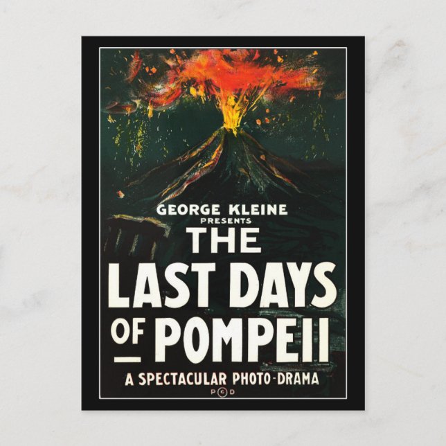 "The Last Days of Pompeii" Motion Picture Poster Postcard (Front)