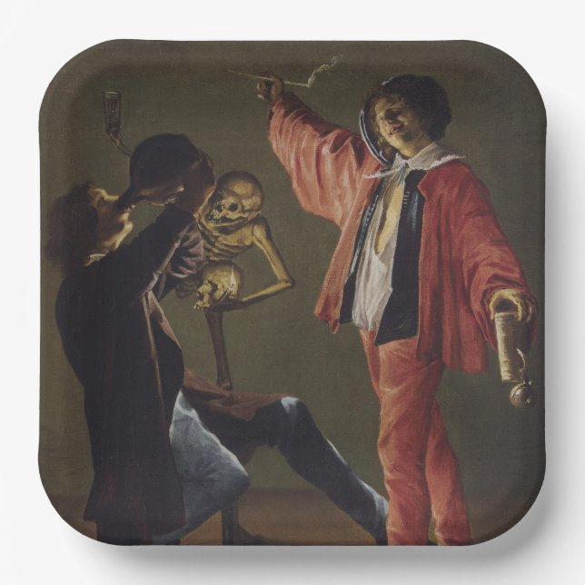 The Last Drop of Beer Before the Party Ends Paper Plate (Front)