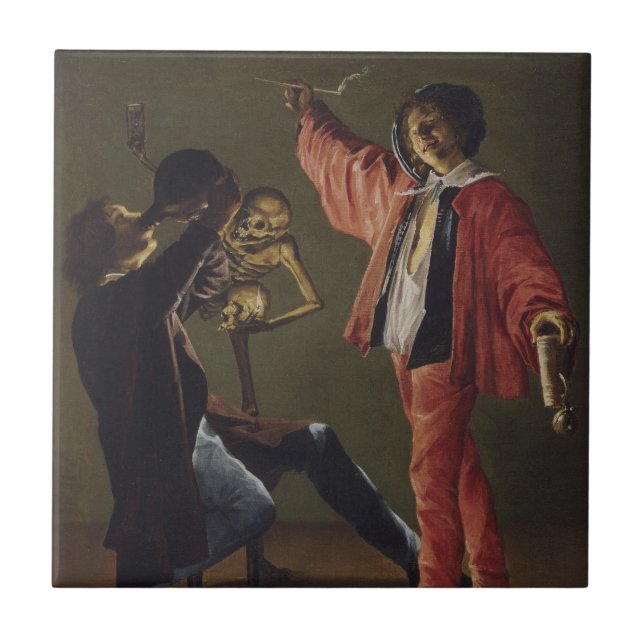 The Last Drop of Beer Before the Party Ends Tile (Front)