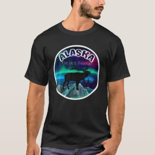 The Last Frontier Alaska Mountain Moose T-Shirt