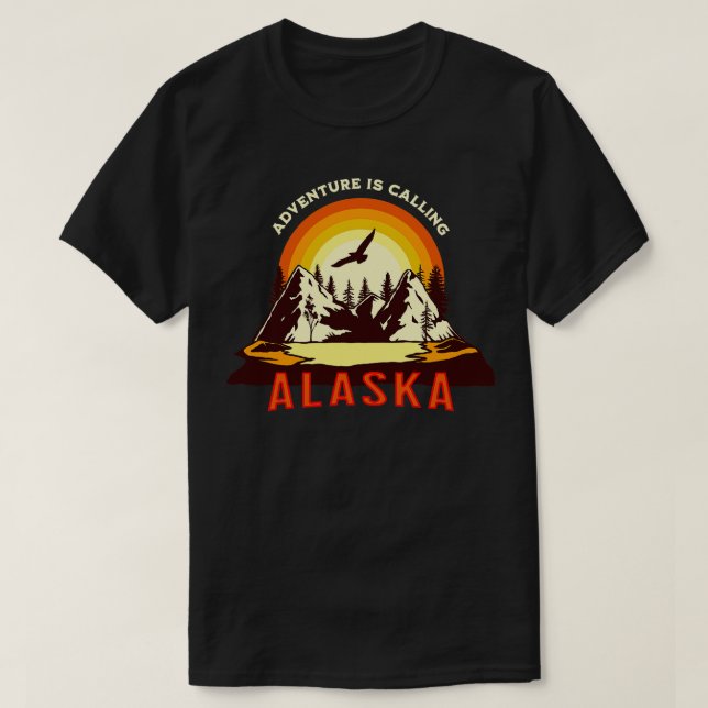 The Last Frontier Alaska TShirt (Design Front)