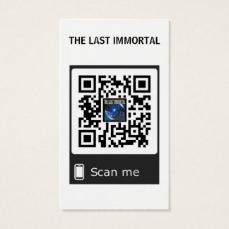 The Last Immortal Business Cards with QR Code