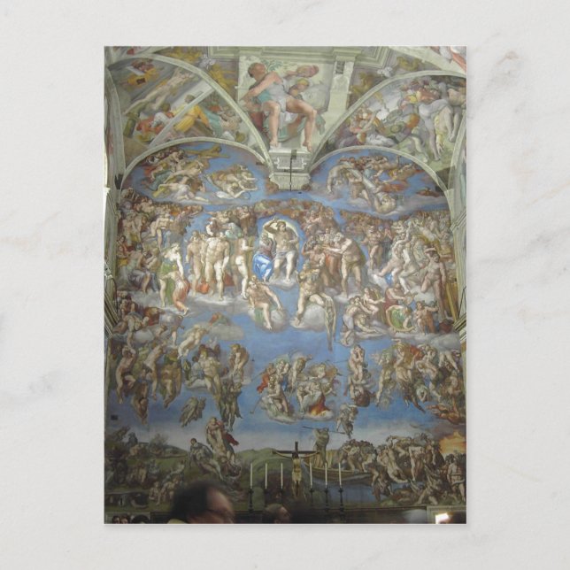 The Last Judgement by Michelangelo. part of the pa Postcard (Front)