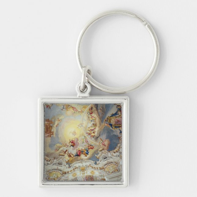 The Last Judgement, ceiling painting Keychain (Front)