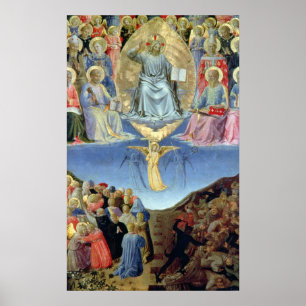 The Last Judgement, central panel from a Triptych Poster