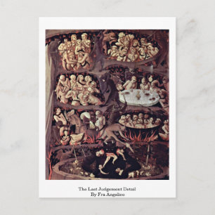 The Last Judgement Detail By Fra Angelico Postcard