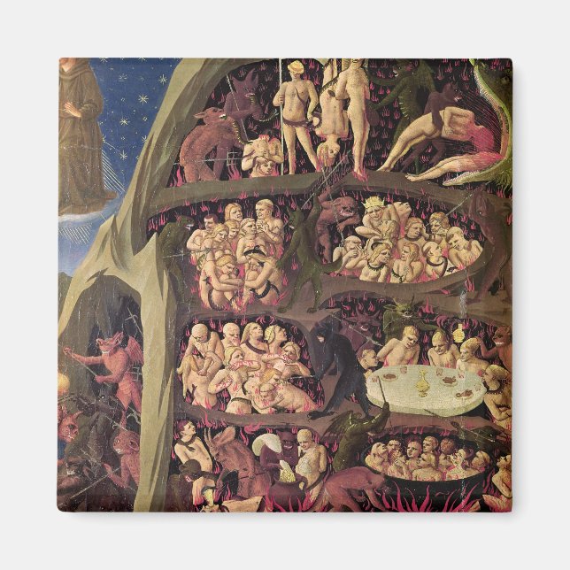 The Last Judgement, detail of Hell, c.1431 Magnet (Front)