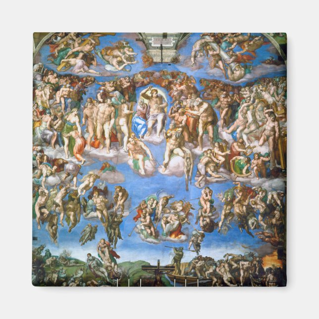 The Last Judgement, Michelangelo, 1536-1541 Magnet (Front)