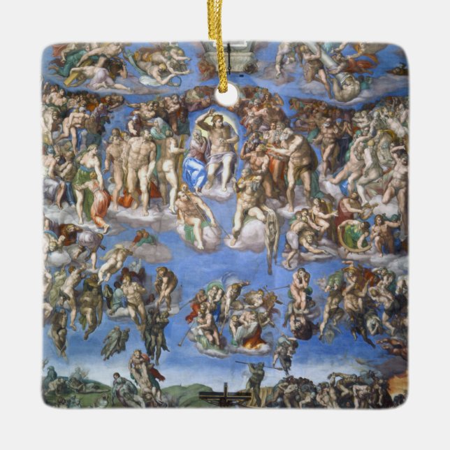 The Last Judgment Ceramic Ornament (Front)