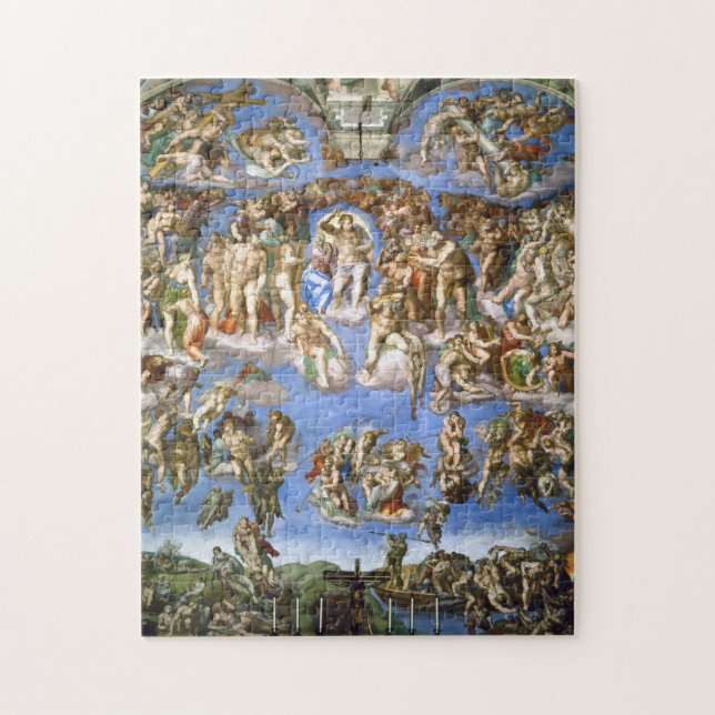 The Last Judgment Fresco by Michelangelo Jigsaw Puzzle (Vertical)