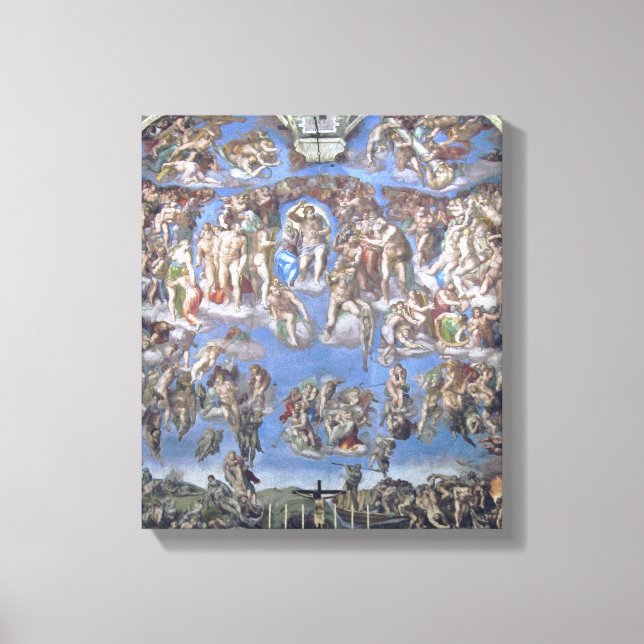 The Last Judgment - Michelangelo Buonarroti Canvas Print (Front)