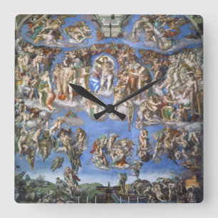 The Last Judgment Square Wall Clock