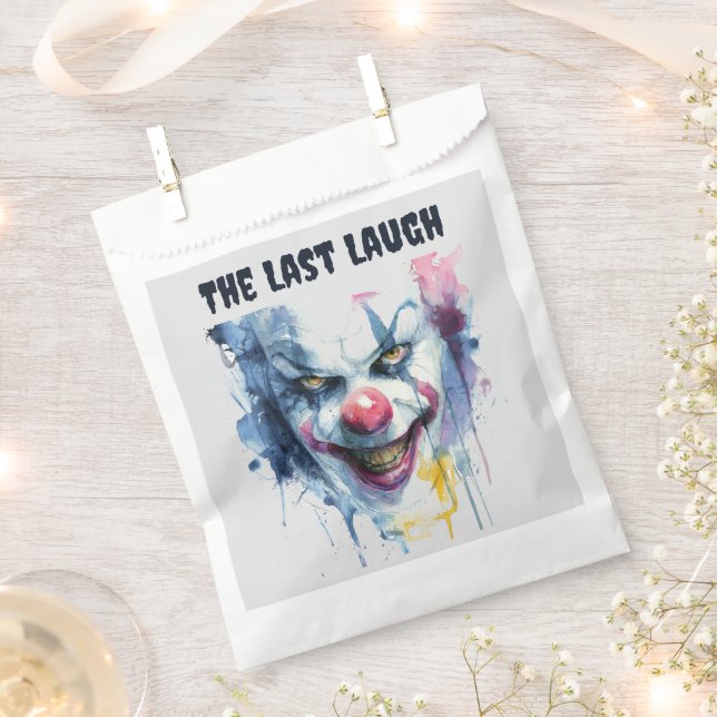 The Last Laugh | Creepy Clown Halloween Favour Bag (Clipped)
