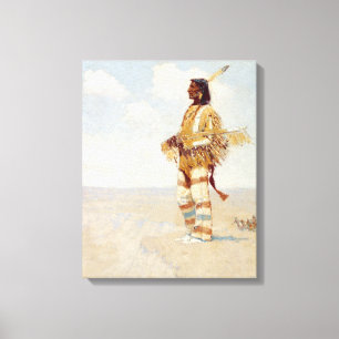 The Last of His Race  The Vanishing American Canvas Print