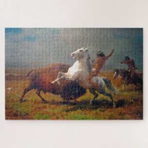 The Last of the Buffalo, Albert Bierstadt Jigsaw Puzzle