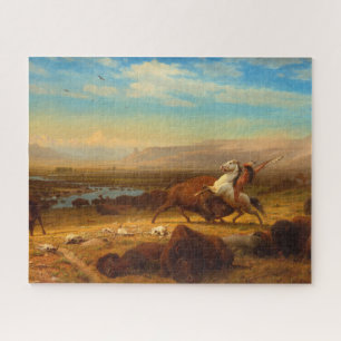 The Last of the Buffalo by Albert Bierstadt Jigsaw Puzzle
