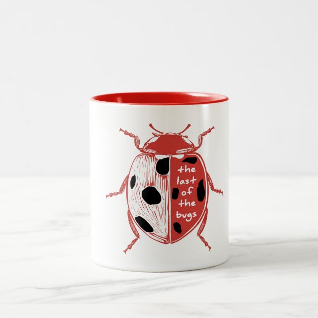 The Last Of The Bugs  , Bug Lover Ladybug  Two-Tone Coffee Mug (Center)