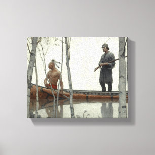 The Last of the Mohicans by N. C. Wyeth Canvas Print
