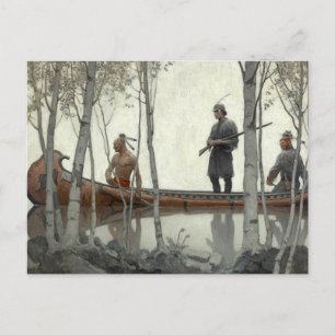 The Last of the Mohicans by N. C. Wyeth Postcard