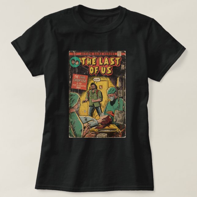 The Last of Us - Ending comic cover fan art  T-Shirt (Design Front)