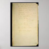 The last page of his diary, Antarctica