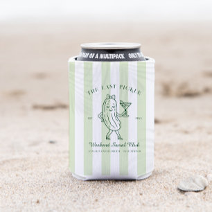 The Last Pickle Cute Funny Bachelorette Can Cooler