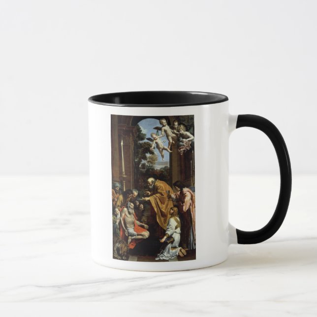 The Last Sacrament of St. Jerome, 1614 Mug (Right)