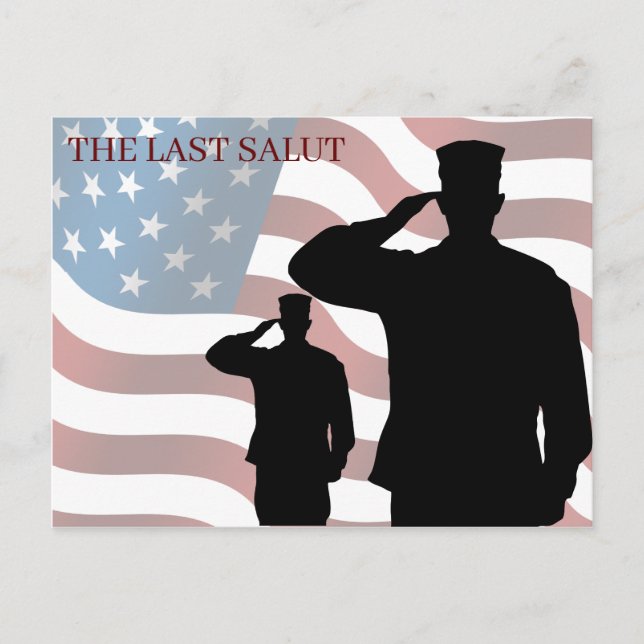 THE LAST SALUT HOLIDAY POSTCARD (Front)