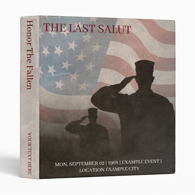 THE LAST SALUT VINTAGE BINDER (Front/Spine)