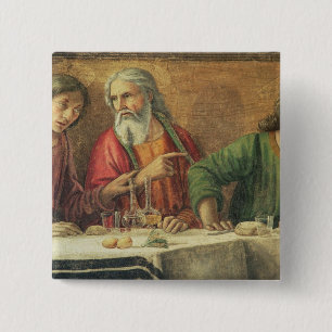 The Last Supper, 1480 (fresco) (detail of 61997) 2 Inch Square Button