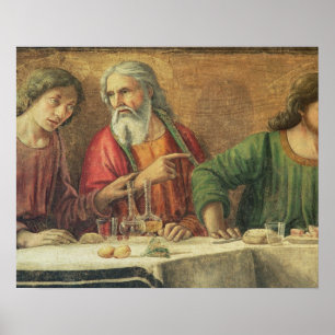 The Last Supper, 1480 (fresco) (detail of 61997) 2 Poster