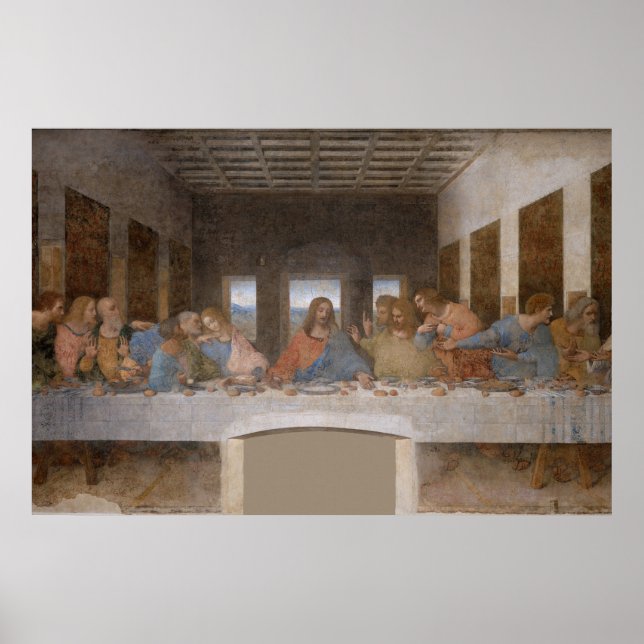The Last Supper 1495 1498 by Leonardo da Vinci Poster (Front)