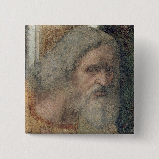 The Last Supper, 1495-97 2 Inch Square Button (Front)