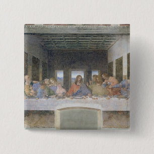The Last Supper, 1495-97 2 Inch Square Button