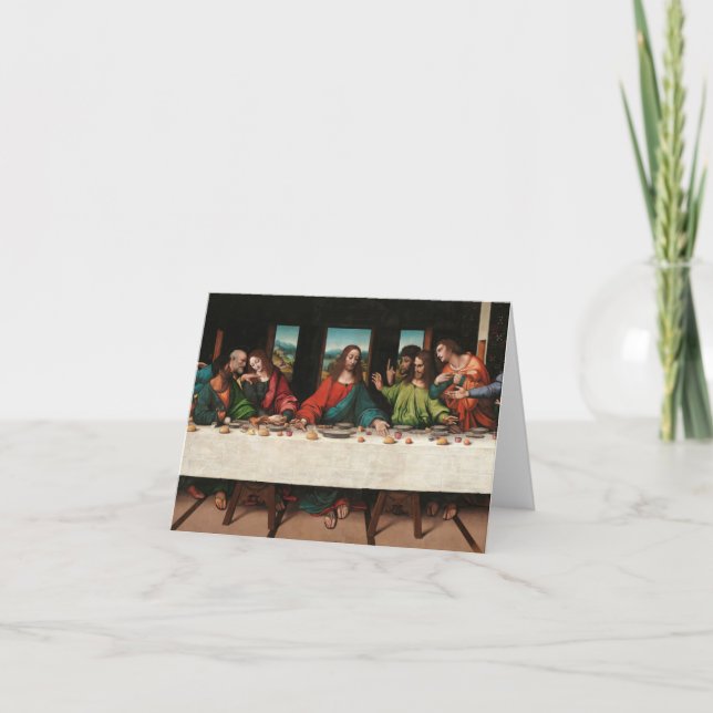 The Last Supper, 1515-1520 by Giampietrino Thank You Card (Front)